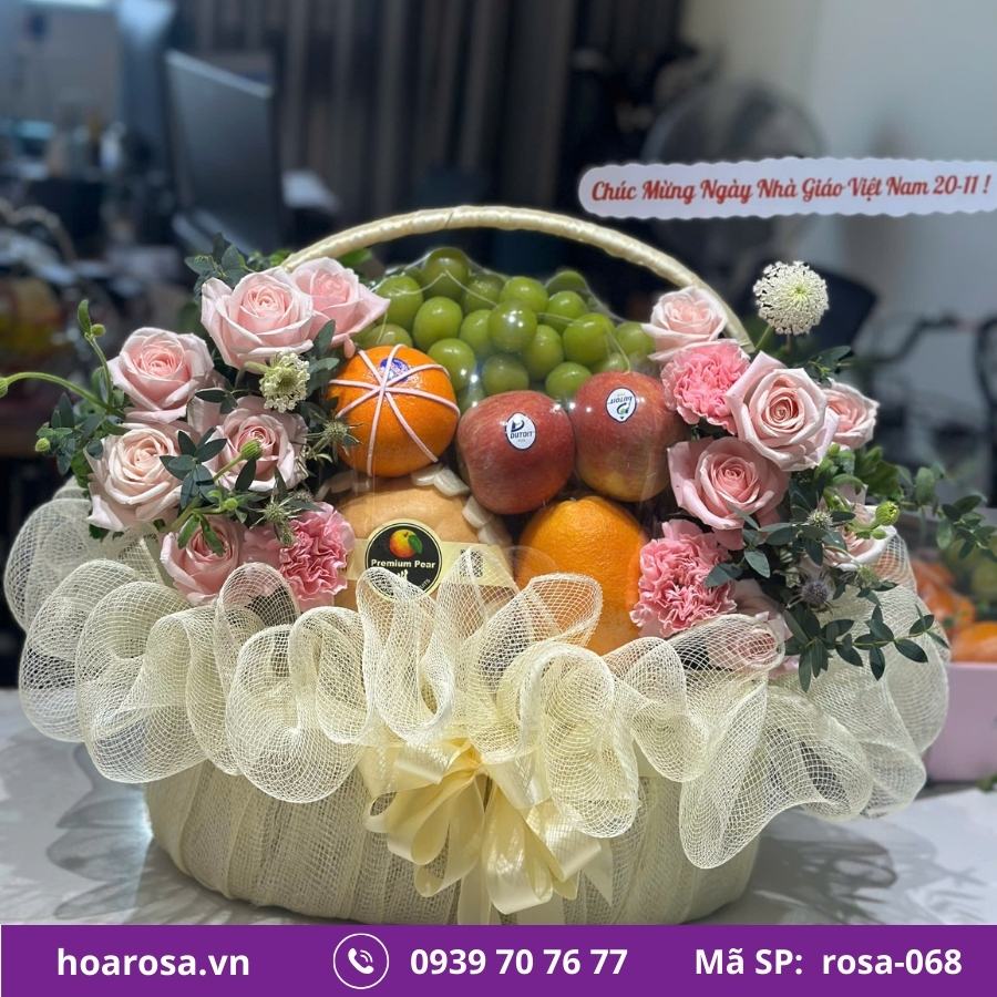 Giỏ Trái Cây Bích Thủy #068 – trái cây nhập khẩu