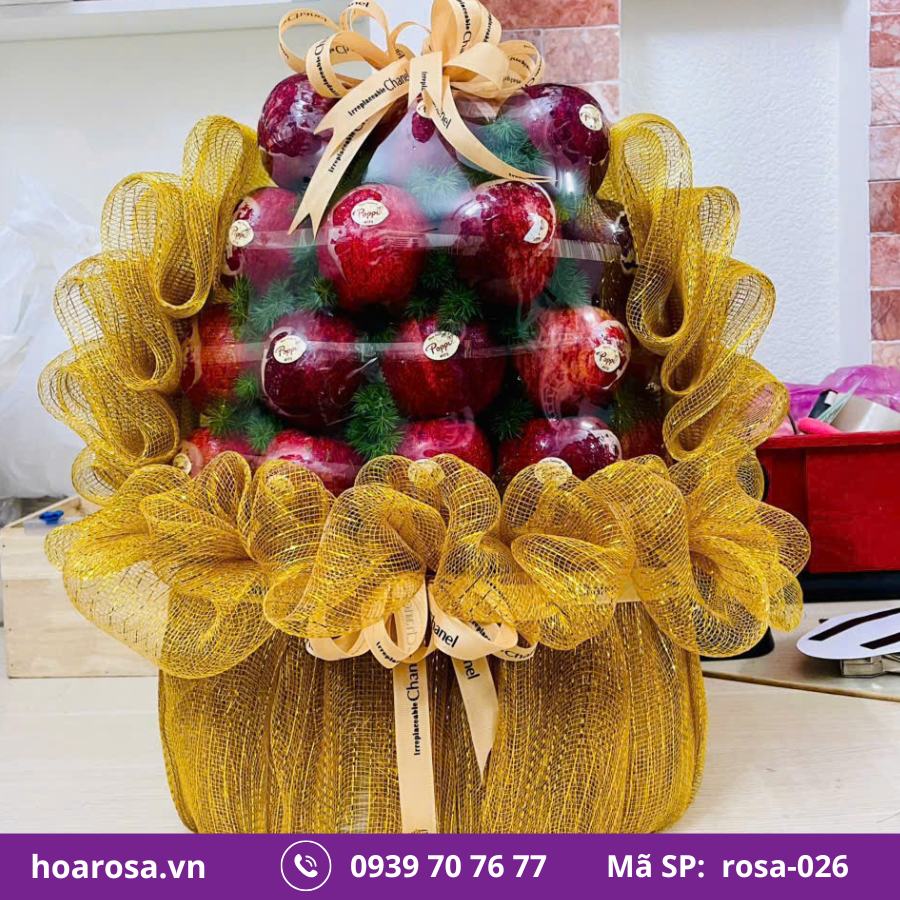 Giỏ Trái Cây Bích Thủy #026 – trái cây nhập khẩu