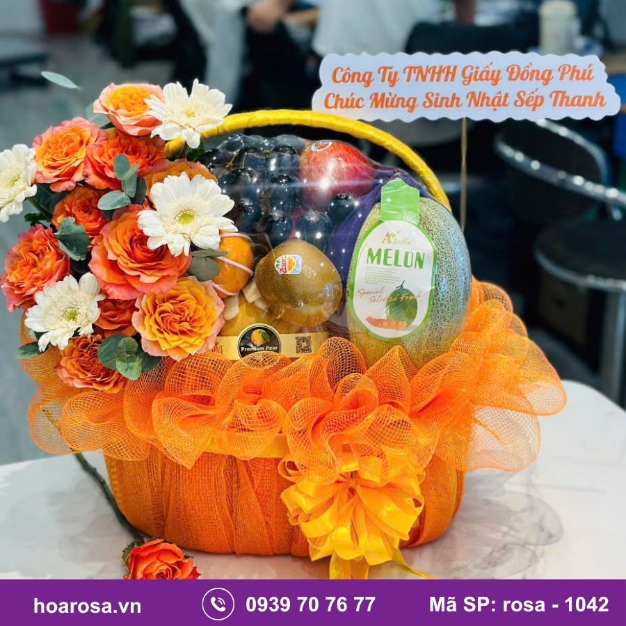Giỏ Trái Cây Bích Thủy #1042 – trái cây nhập khẩu