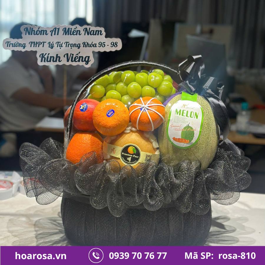 Giỏ Trái Cây Bích Thủy #810 – trái cây nhập khẩu