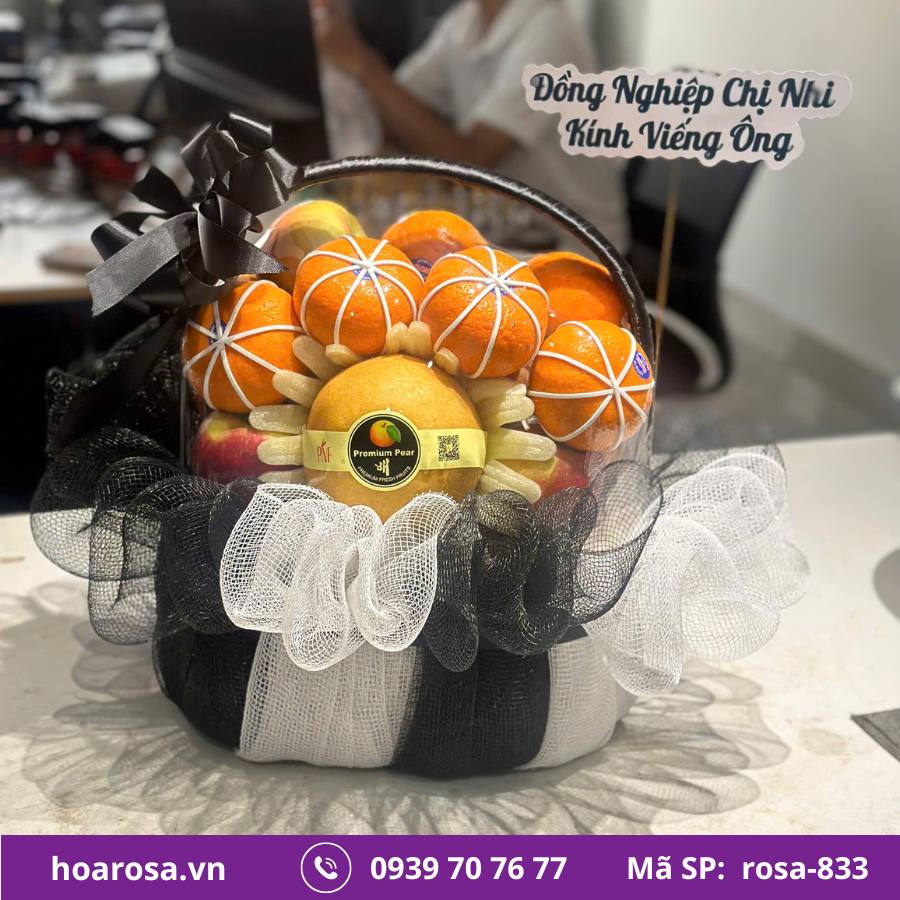 Giỏ Trái Cây Bích Thủy #833 – trái cây nhập khẩu